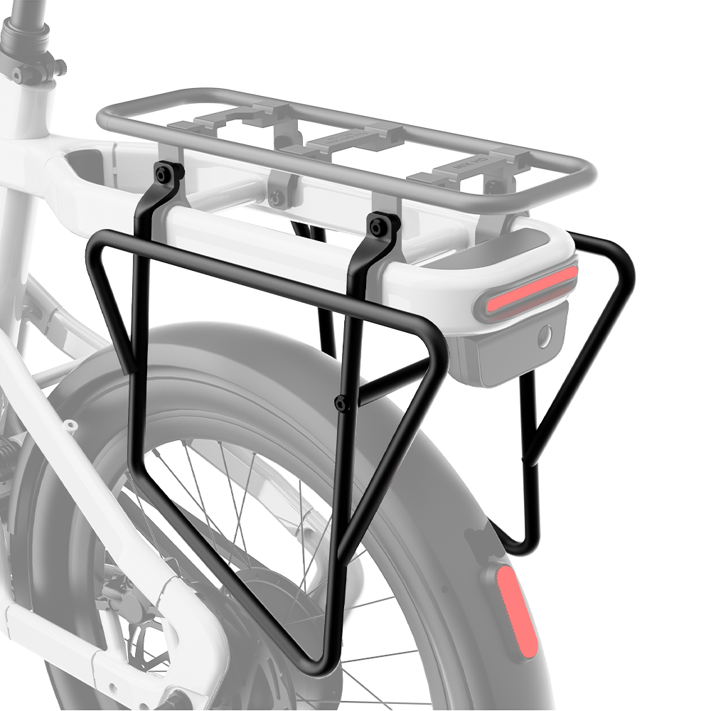 Zijwaarts laadbare bagagedrager voor fietstassen