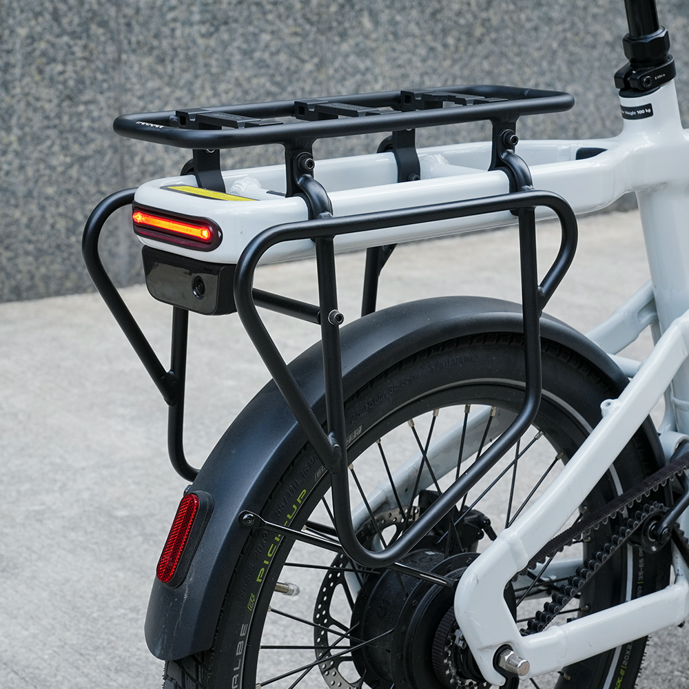 Zijwaarts laadbare bagagedrager voor fietstassen