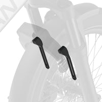 Black ABUS lock adapter bracket for e-bike fender mounting